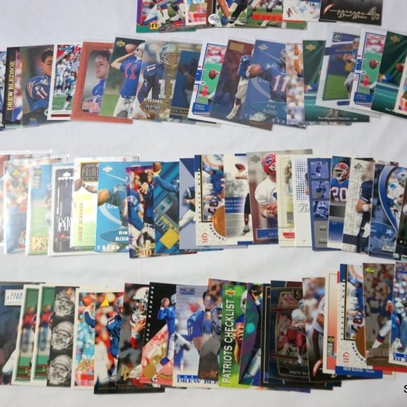 Drew Bledsoe Funk Pop SLU 100+ Card Lot w/ Game Used RCs Inserts  NM/MT - Picture 5 of 9